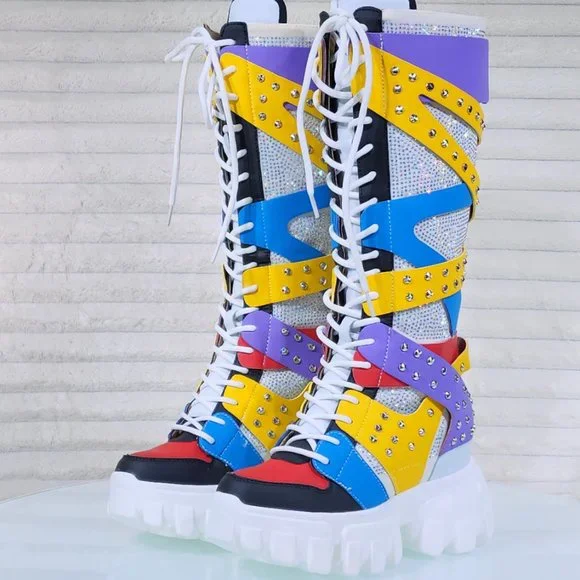 HOLY ROAM THE CITY PLATFORM BOOTS 新品未使用 Angelic Imprint - Gothic Lolita Punk Platform Boots Sandals